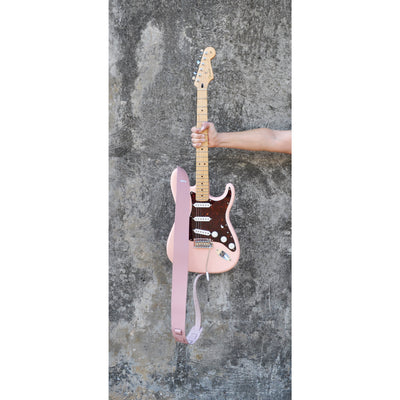 Souldier GT0130BK04BK - Handmade Souldier Fabric Bass Strap, 3 Inches Wide and Adjustable from 33" to 60" Made in the USA, White