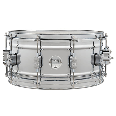 DW PDP Concept 6.5" X 14" Steel Crome Snare Drum
