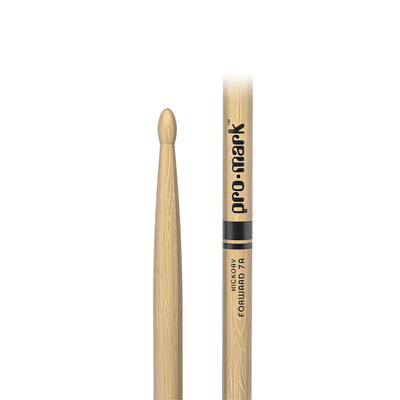 ProMark Classic Forward 7A Hickory Drumstick, Oval Wood Tip (TX7AW)