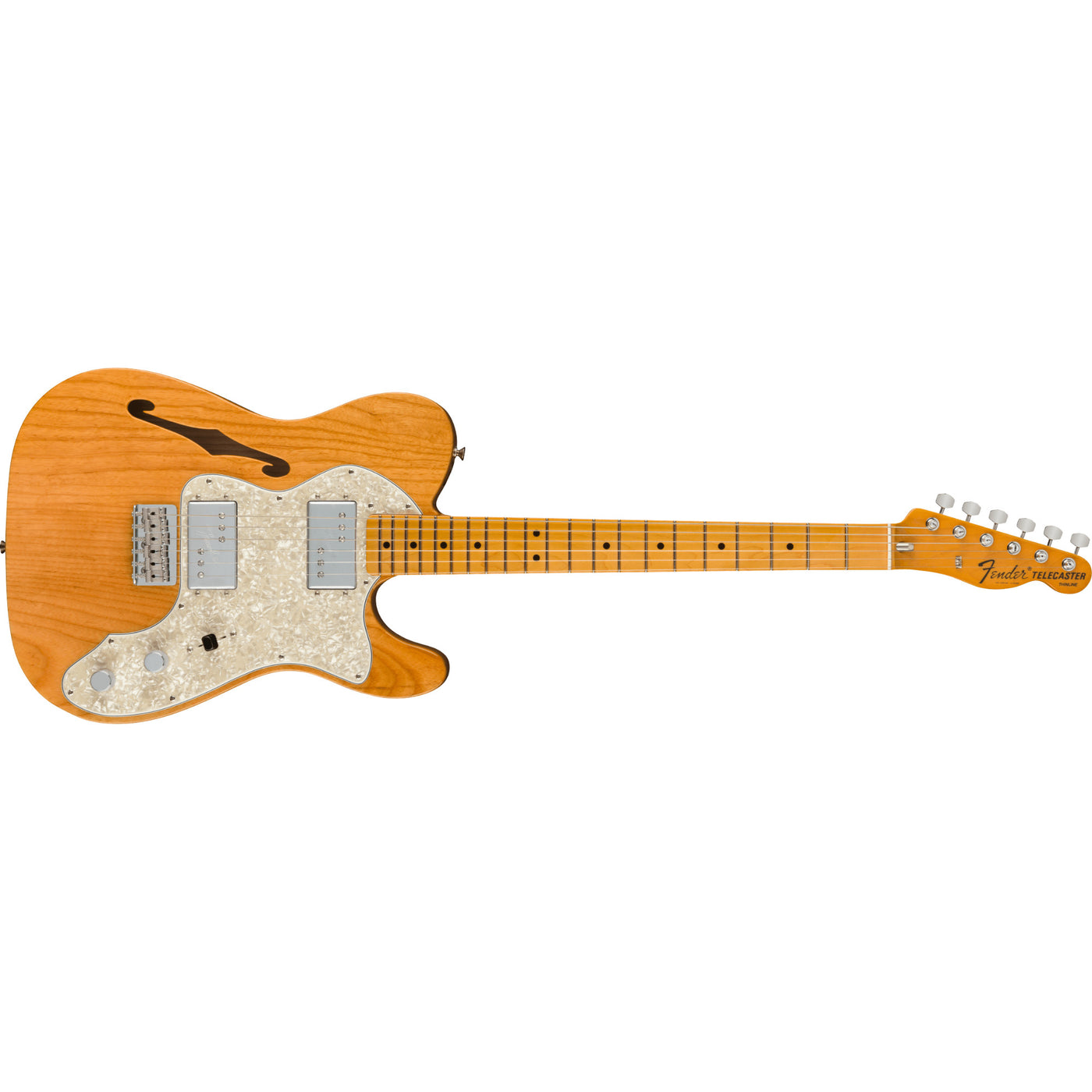 Fender American Vintage II 1972 Telecaster Thinline Electric Guitar, Aged Natural (0110392834)