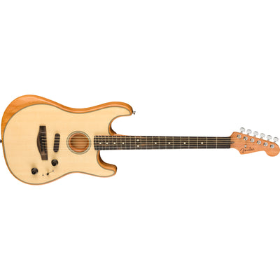 Fender American Acoustasonic Stratocaster Electric Guitar, Natural (0972023221)