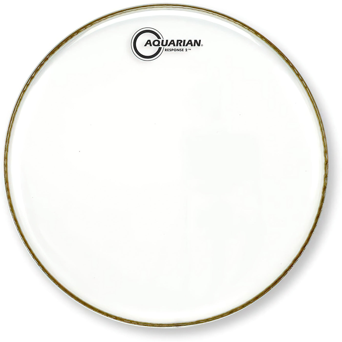 Aquarian Response II 2-Ply Batter Tom Drum Head, Clear, 16-Inch (RSP216)