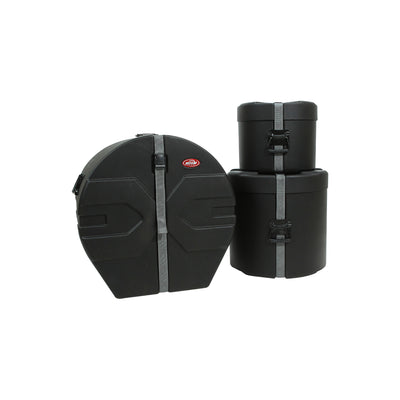 SKB Cases 1SKB-DRP2 Roto-Molded Drum Package with D1822, D1012, and D1616, Adjustable Straps, and 90-Degree-Stop Carry Handles