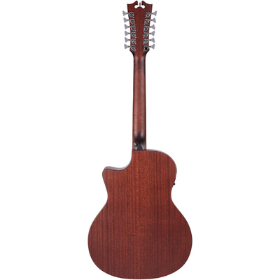 D’Angelico Premier Fulton LS Acoustic-Electric Guitar, Mahogany (DAPLSG212MAHCP)