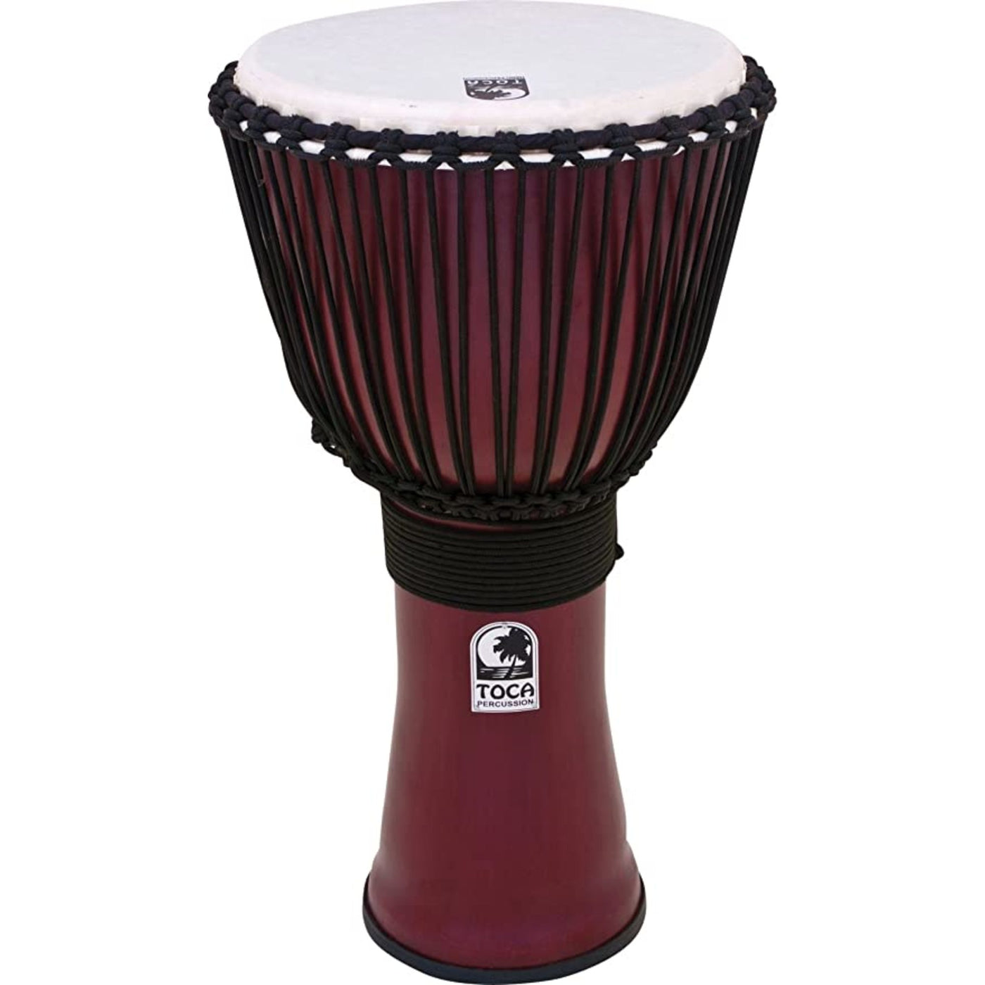 Toca Freestyle II Rope Tuned 10-Inch Djembe in African Dance Finish TF2DJ-10AD)