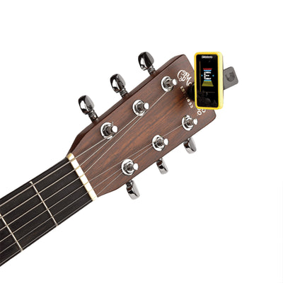 D'Addario Eclipse Headstock Tuner, Yellow (PW-CT-17YL)