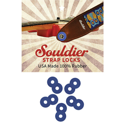 Souldier Hippie Strap Locks, Pack of 2 Washers – Blue