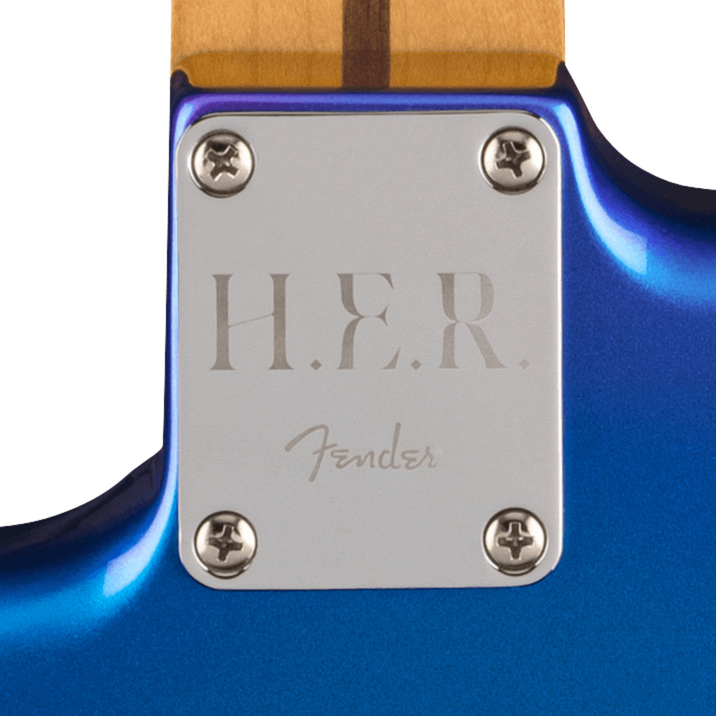 Fender Limited Edition H.E.R. Stratocaster Electric Guitar, Blue Marlin (0140242364)