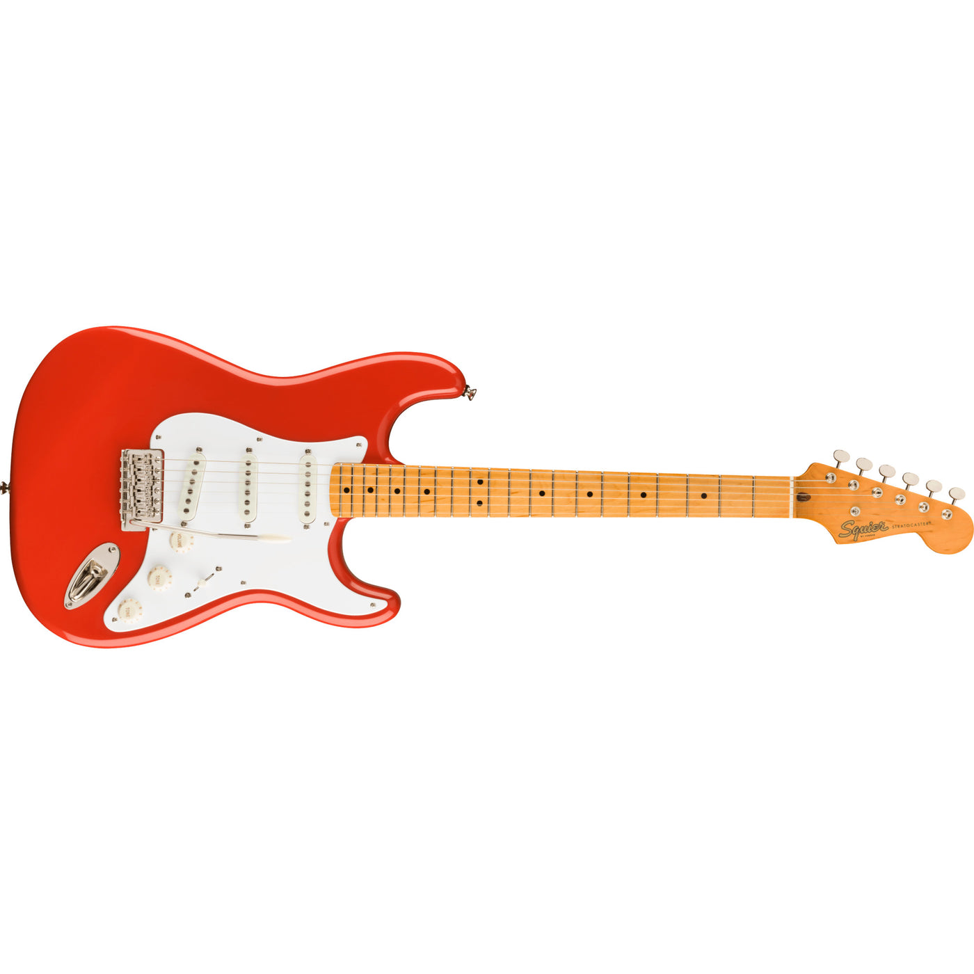 Fender Classic Vibe '50s Stratocaster Electric Guitar, Fiesta Red (0374005540)
