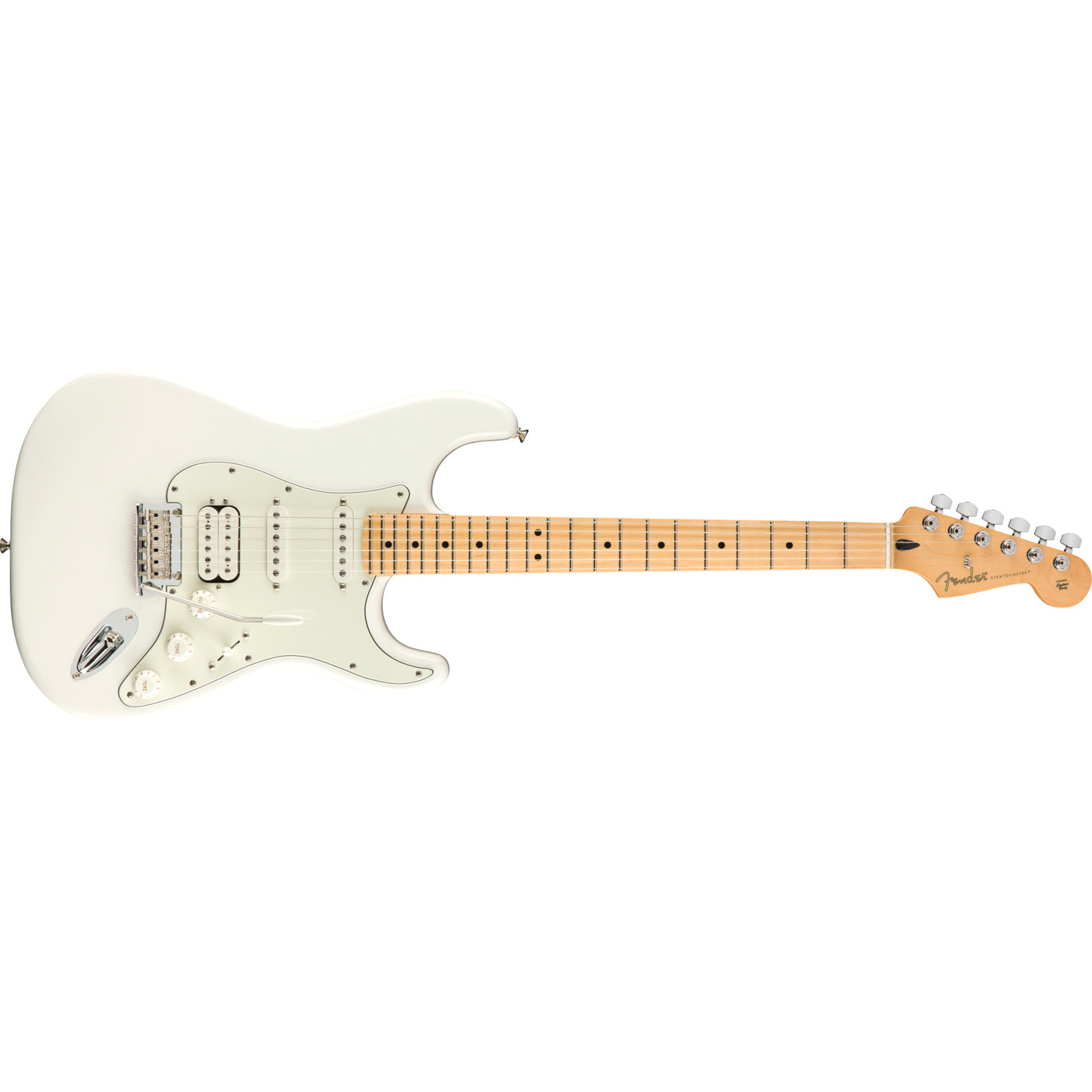 Fender Player Stratocaster HSS Electric Guitar, Polar White (0144522515)