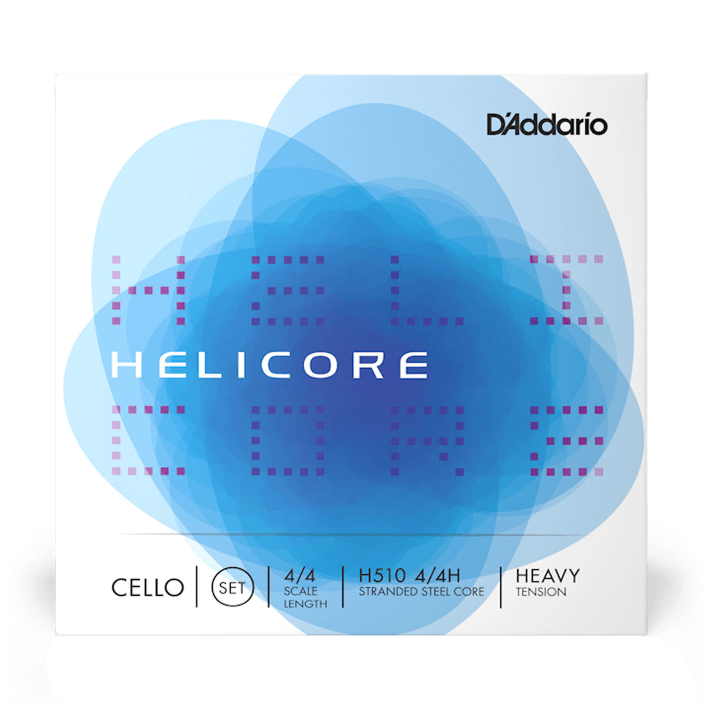 D'Addario Helicore Cello String Set, 4/4 Scale, Heavy Tension