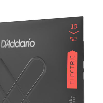 D'Addario XT Nickel Coated Electric Guitar Strings, Light Top/Heavy Bottom, 10-52 (XTE1052)