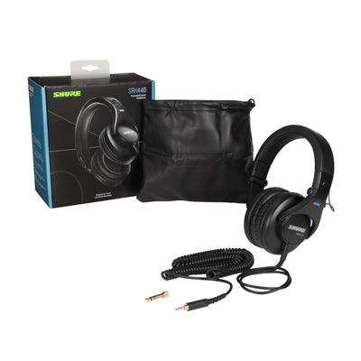Shure SRH440 Professional Closed-Back Studio Headphones, Black