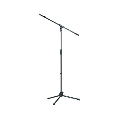 K&M Tripod Microphone Stand with Fixed Boom Intermediate - Black