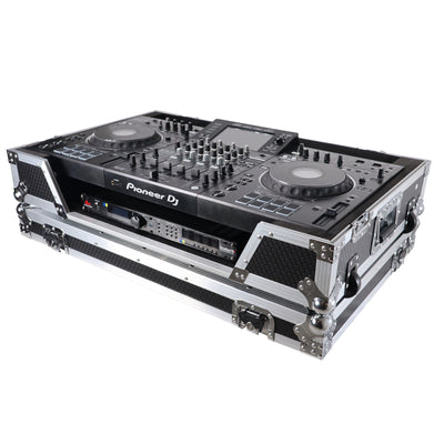 ProX ATA-300 Style Flight Case, For Pioneer XDJ-XZ DJ Controller, With 1U Rack Space and Wheels, Pro Audio Equipment Storage