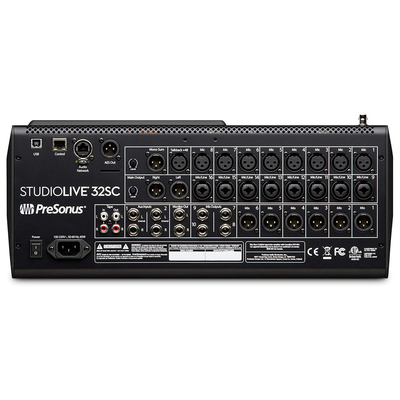 PreSonus StudioLive 32SC: 32-Channel Digital Mixer and USB Audio Interface
