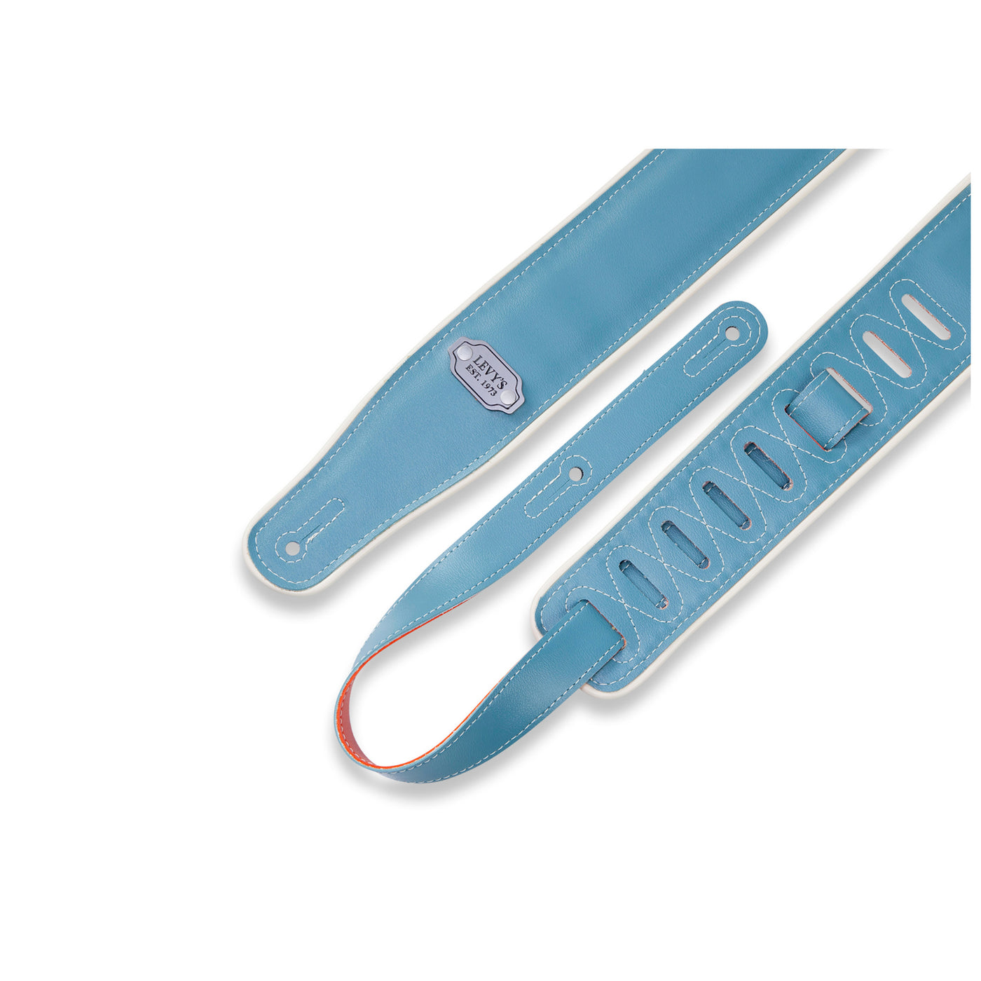 Levy's 2.75" Reversible Vinyl Strap in Orange and Teal