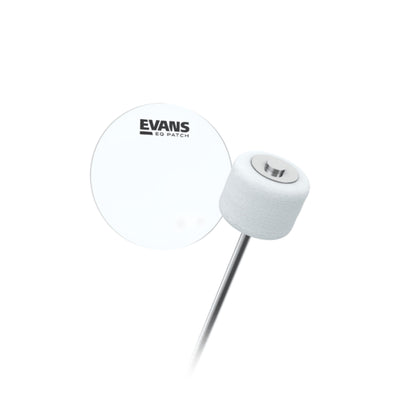 Evans EQ Single Pedal Patch, Clear Plastic (EQPC1)