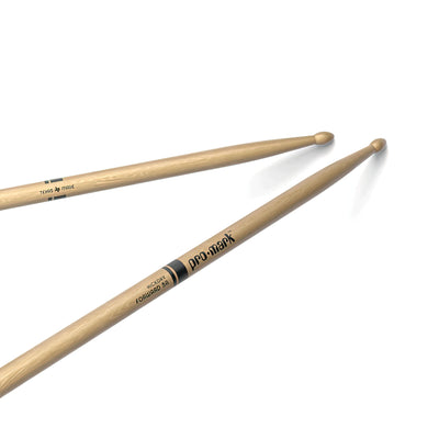 ProMark Classic Forward 5A Hickory Drumstick, Oval Wood Tip (TX5AW)