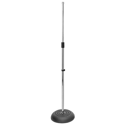 On-Stage Stands MS7201C Round Base Microphone Stand, Chrome