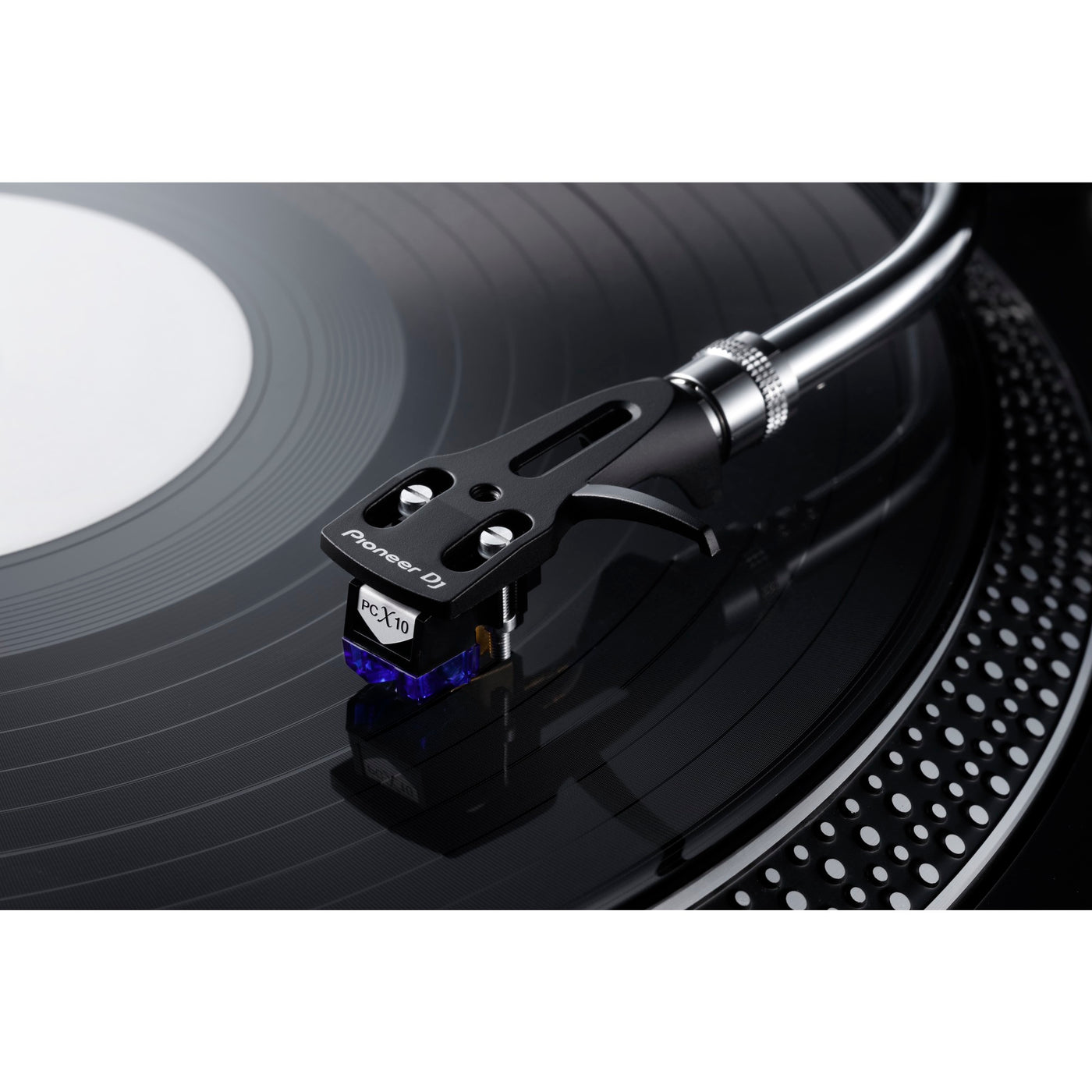 Pioneer DJ PC-HS01-S Professional Branded Headshell for DJ Turntable, Audio Equipment for DJ Booth, Silver