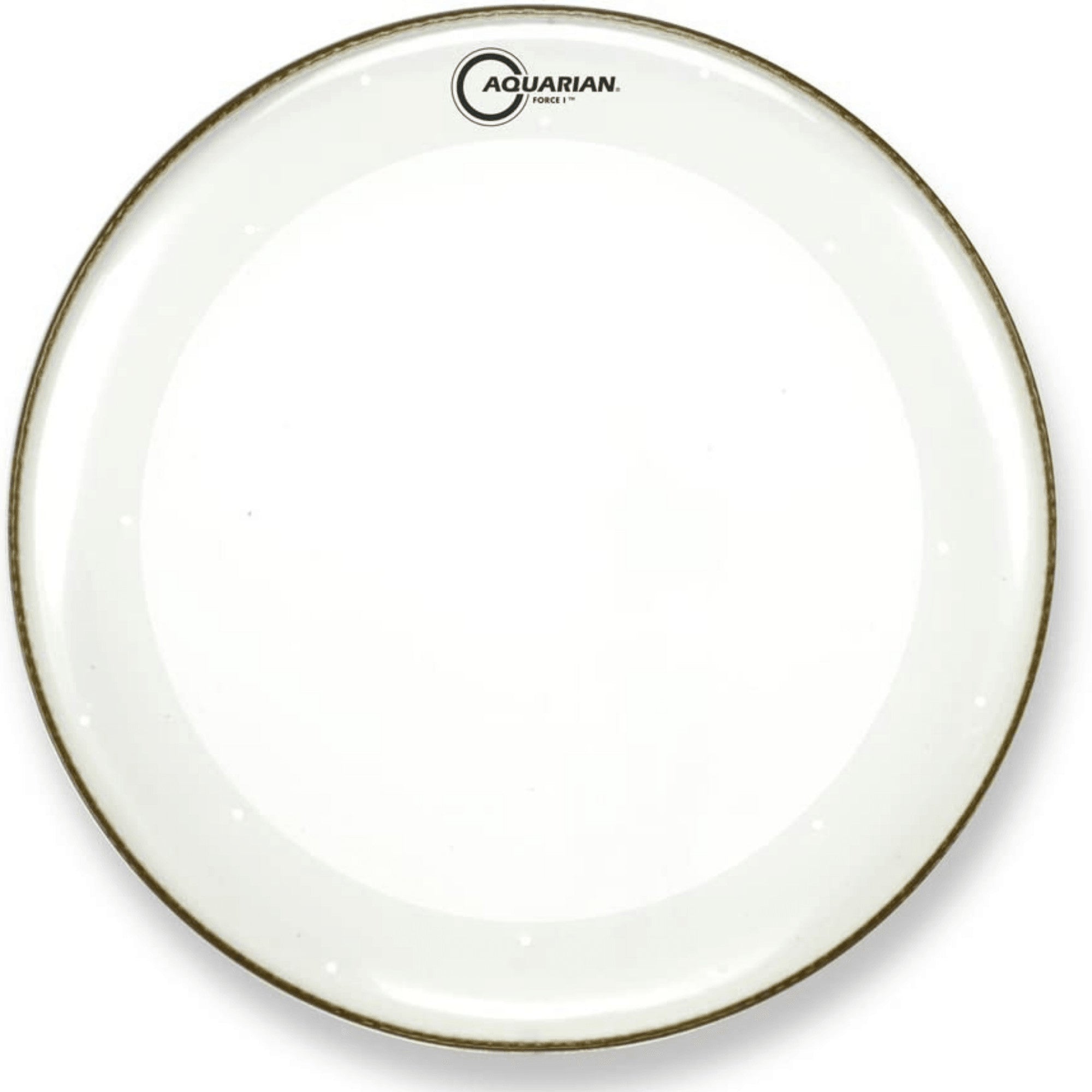 Aquarian FB20 20" Force I Clear Bass Drum Head with Vented Control Rin – Interst