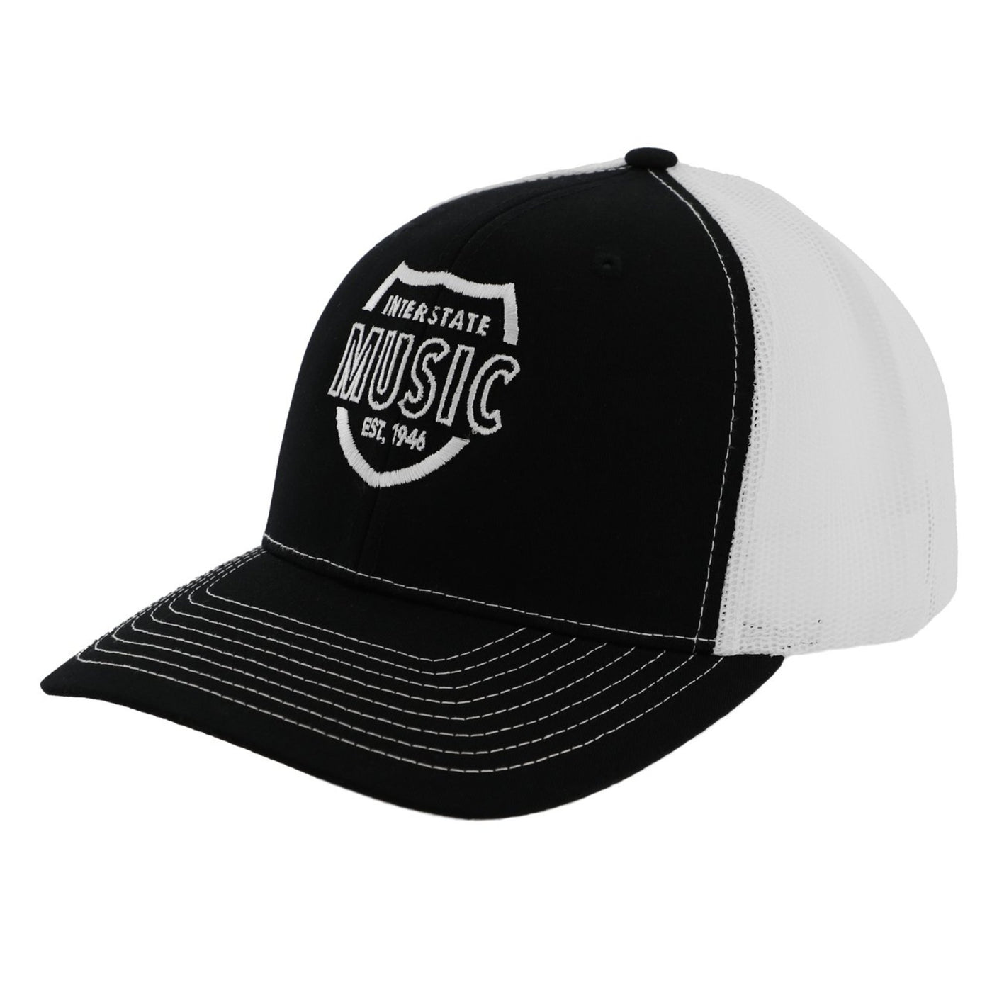 Interstate Music Richardson Style 112 Snapback Hat, Black/Gold