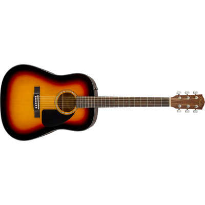 Fender CD-60 Dreadnought V3 Acoustic Guitar with Case, Sunburst (0970110232)