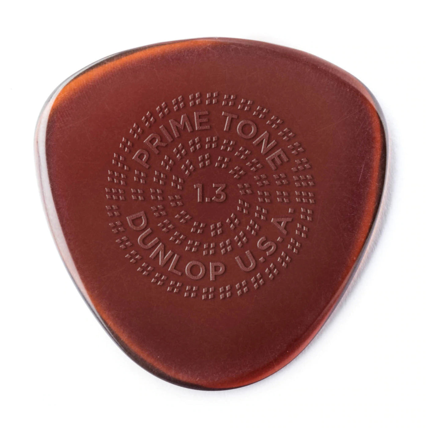 Dunlop 514P130 Primetone Semi Round Grip Pick 1.3mm- 3 Pack