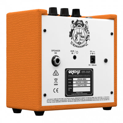 Orange Amps Crush Mini 3-Watt Amplifier - CRUSHMINI-BK