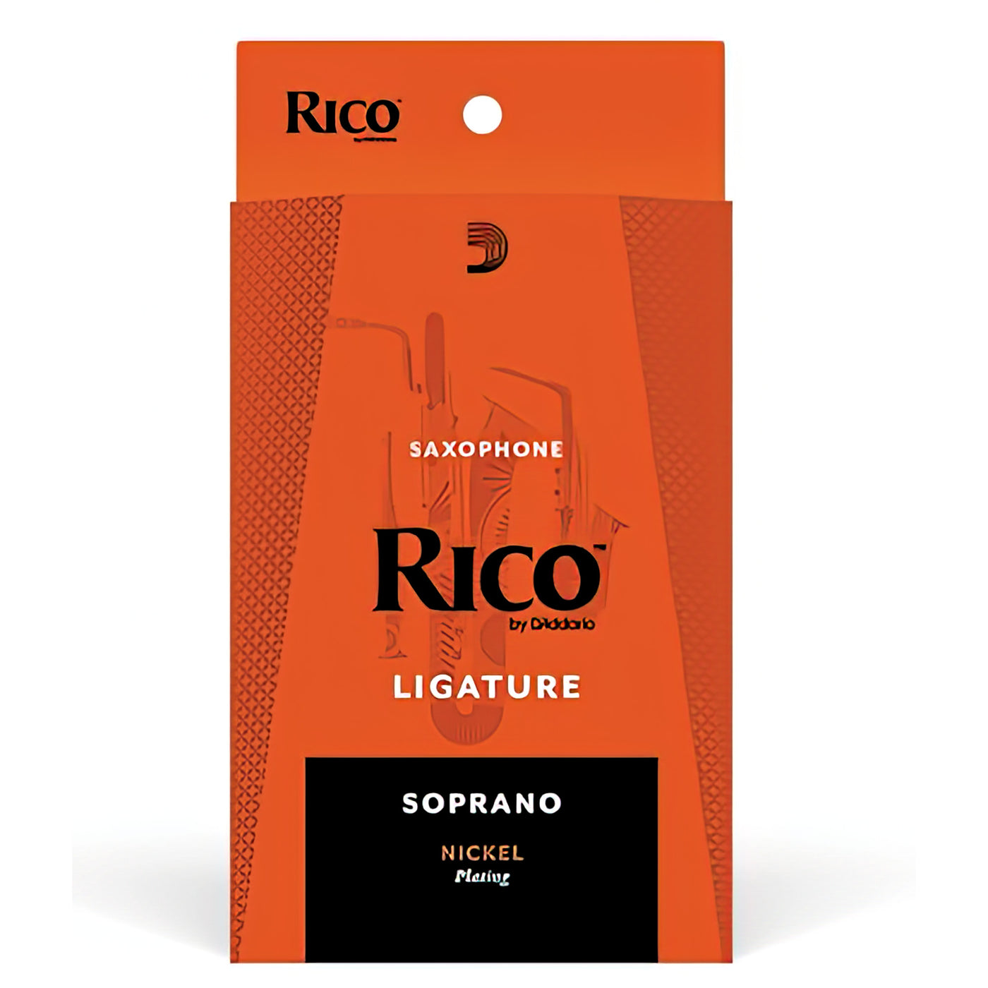 Rico Ligature & Cap, Soprano Saxophone, Nickel (RSS1N)