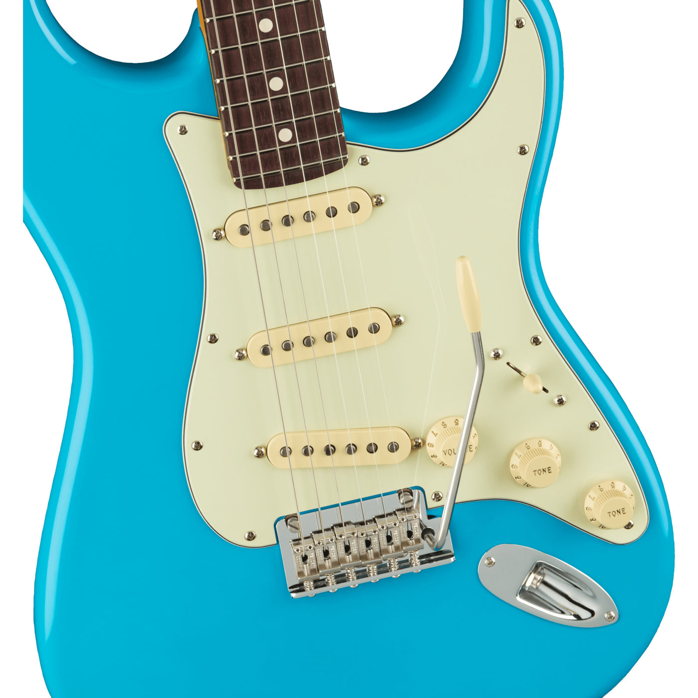 Fender American Professional ll Stratocaster Electric Guitar, Miami Blue (0113900719)