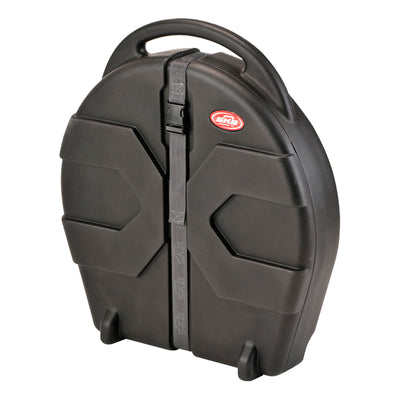 SKB Cases 1SKB-CV22W Roto Molded 22-Inch Cymbal Case with Padded Dividers, Molded-in Carrying Handle, Pullout Handle, and In-line Skate-style Wheels