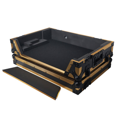 ProX XS-RANEONEWFGLD ATA Flight Style Road Case, For RANE ONE DJ Controller, With Wheels, Pro Audio Equipment Storage, Limited Edition Gold