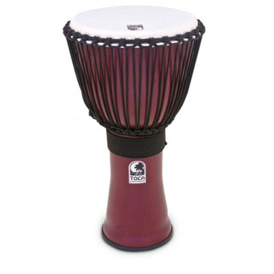 Toca Freestyle II Rope Tuned 12-Inch Djembe in Deep Red (TF2DJ-12R)