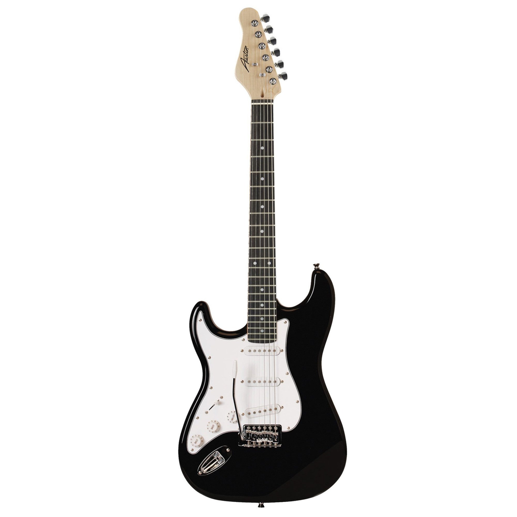 Austin Classic Double Cutaway Lefty Black Electric Guitar – Interstate Music
