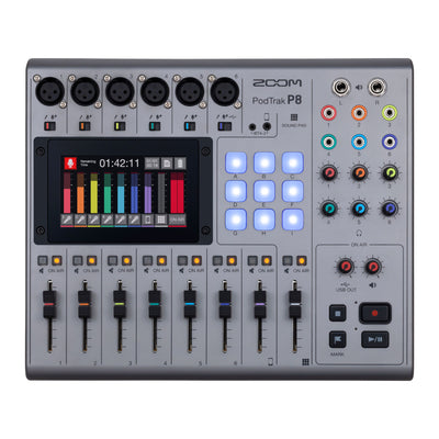 Zoom P8 PodTrak 8-Channel Podcasting Mixer