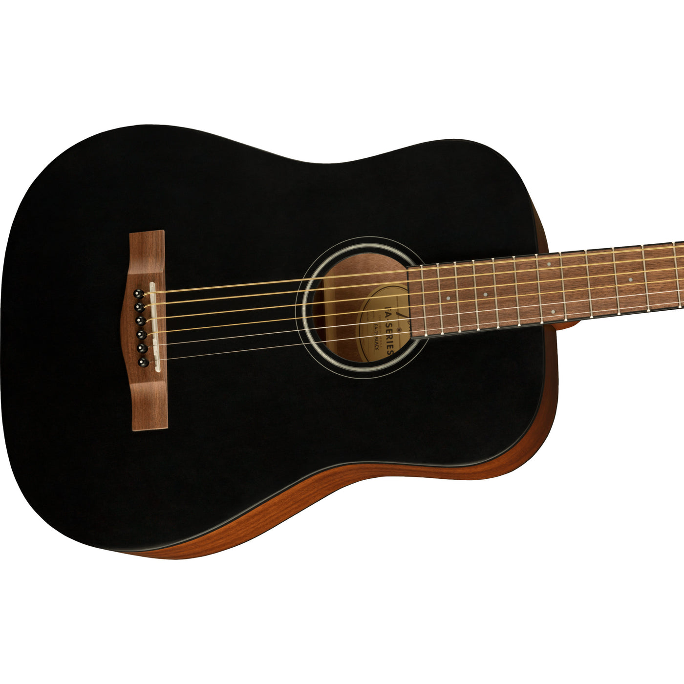 Fender FA-15 3/4 Steel Acoustic Guitar, Black (0971170106)