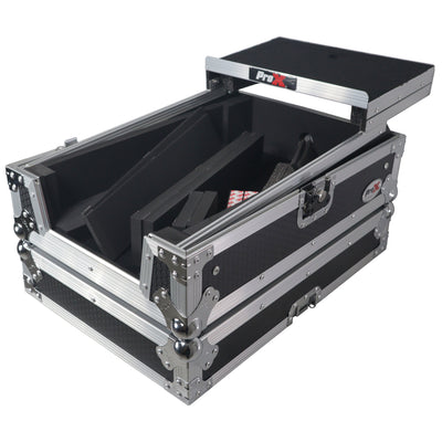 ProX XS-M11LT ATA-300 Flight Road Case, Fits Pioneer DJM S11 / Rane 70 / 72 MK2, With Laptop Shelf, Pro Audio Equipment Storage