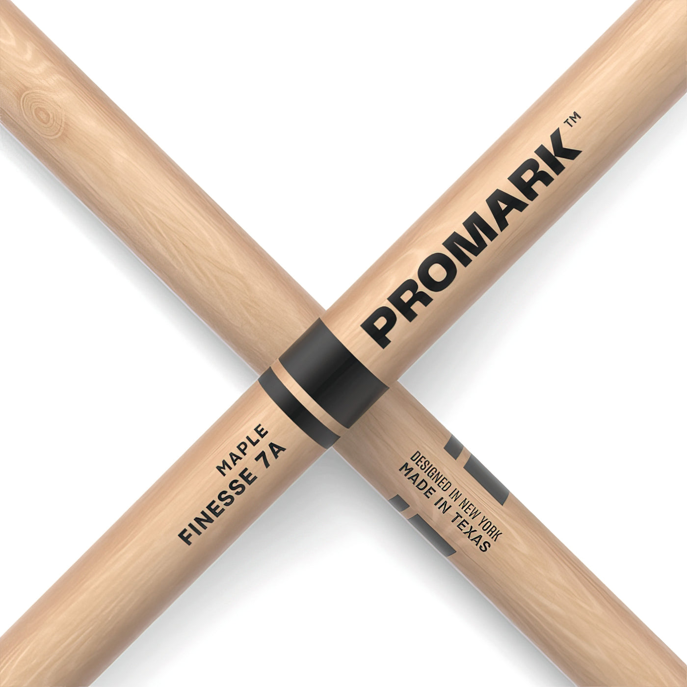 ProMark Finesse 7A Maple Drumstick, Small Round Wood Tip (RBM535RW)