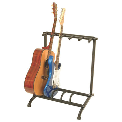 On-Stage Stands GS7561 Foldable Multi Guitar Rack, 5-Space