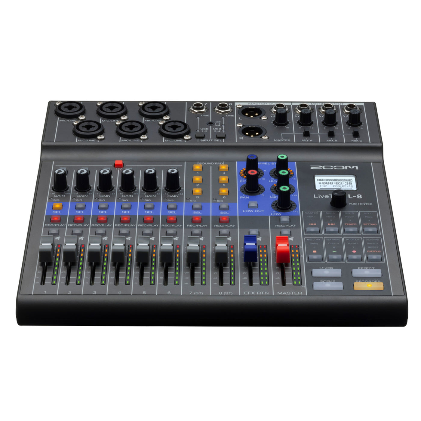 Zoom L8 LiveTrak 8-channel Digital Mixer/Recorder