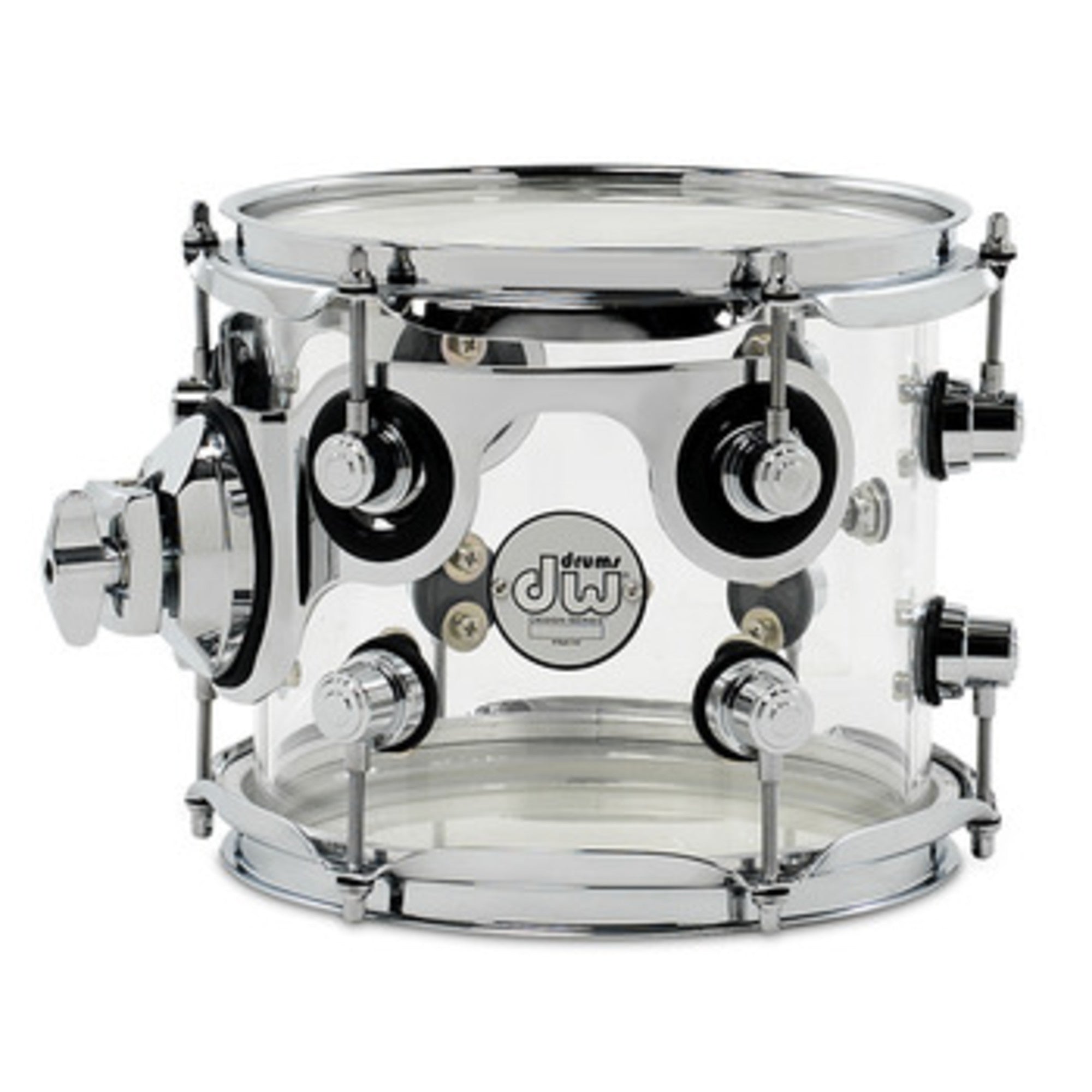 DW Design 7 x 8-inch Clear Acrylic Rack Tom with STM – Interstate Music