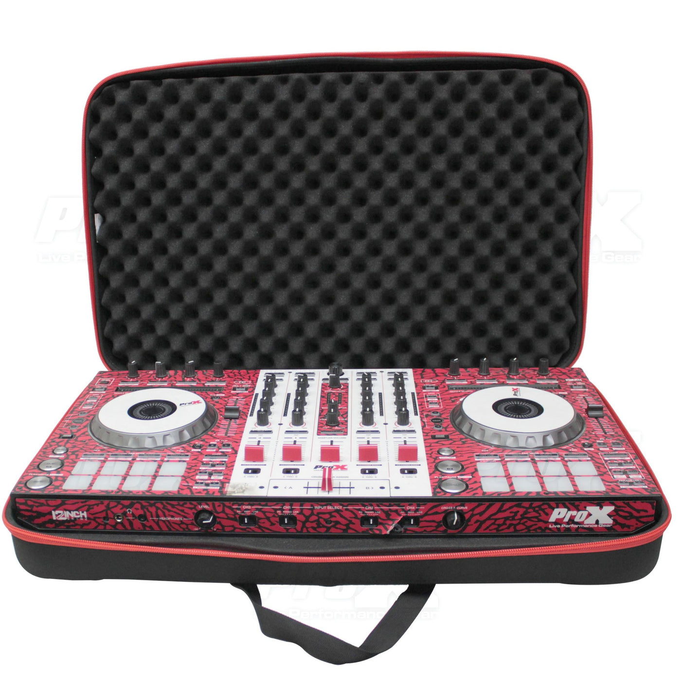 ProX XB-DJCM ZeroG Ultra Lightweight Hard Shell DJ Controller Strap Bag, For Pioneer DDJ-RX SX3 S1 and Numark Mixstream Pro Mixdeck, Pro Audio gear Storage