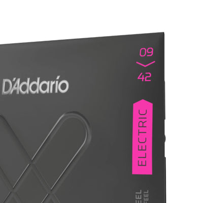 D'Addario XT Nickel Coated Electric Guitar Strings, Super Light, 09-42 (XTE0942)