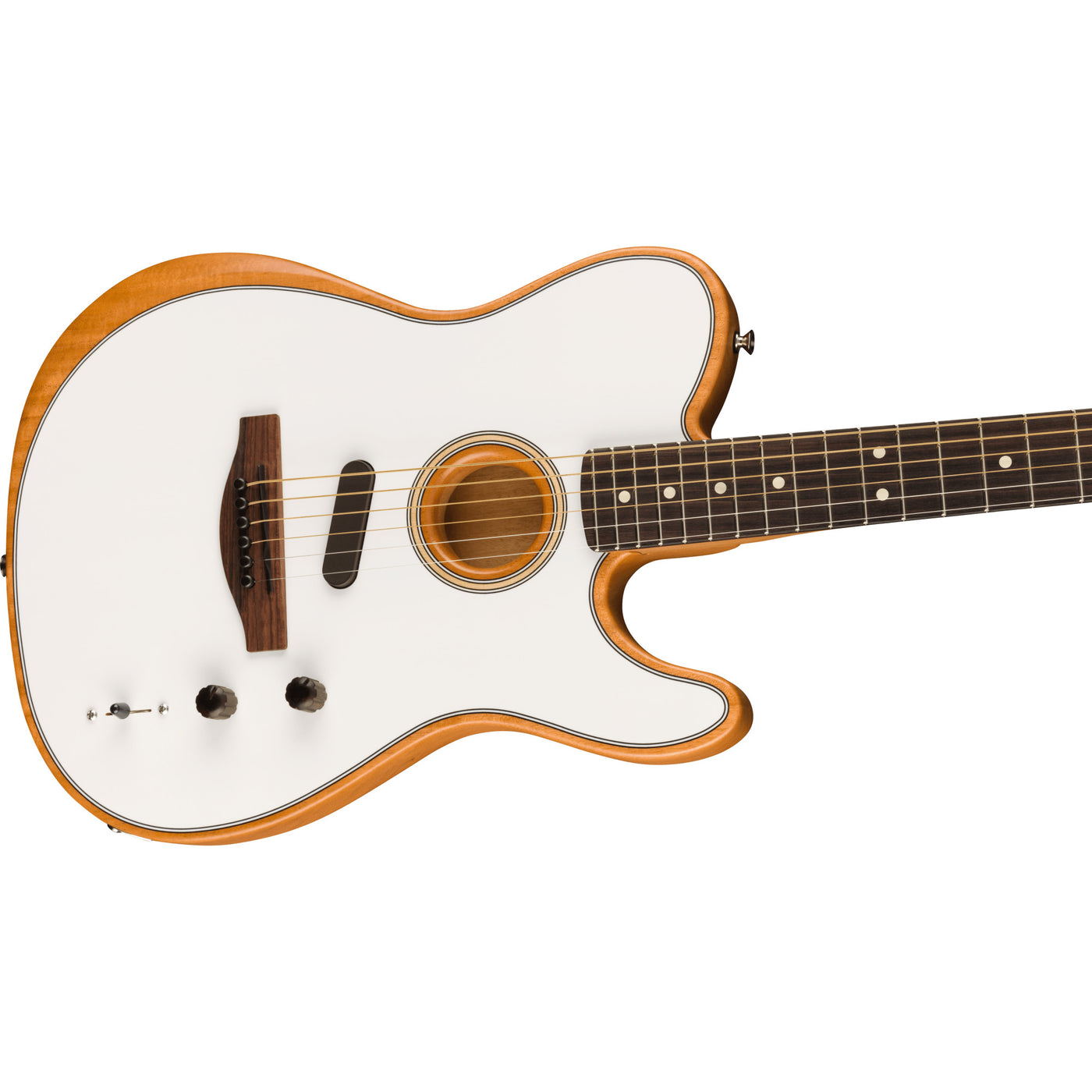 Fender Acoustasonic Player Telecaster Electric Guitar, Artic White (0972213280)