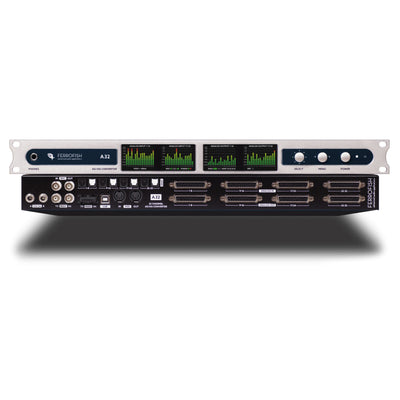 Ferrofish A32 Dante, Professional Audio Interface 32x32 AD/DA Converter with Dante, Madi, and ADAT, Studio Equipment for Music Recording