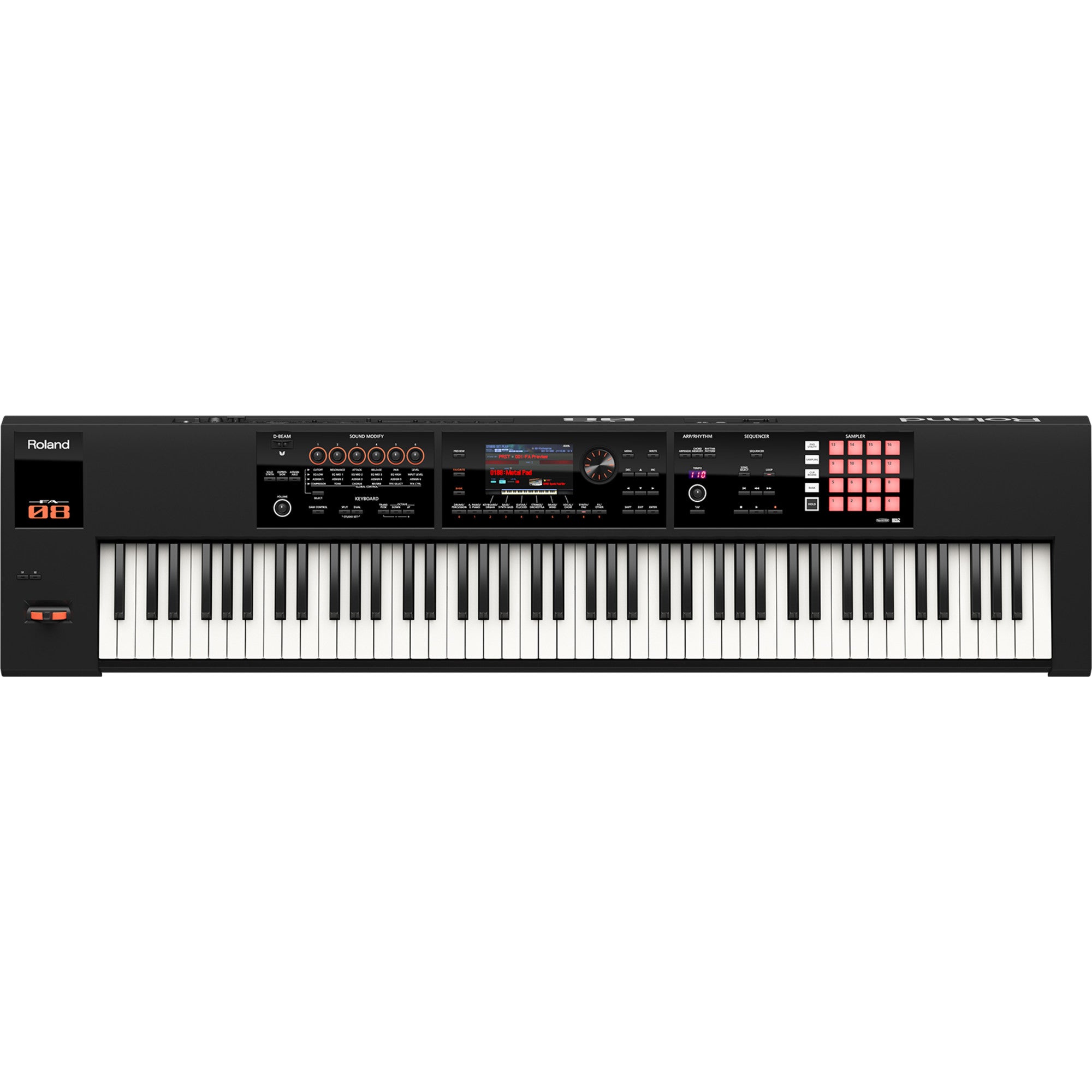 Roland Fantom 08 Keyboard Workstation Synthesizer, 88 Keys – Interstate Music