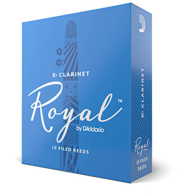 Royal by D'Addario Bb Clarinet Reeds, Strength 2.5, 10-Pack (RCB1025)