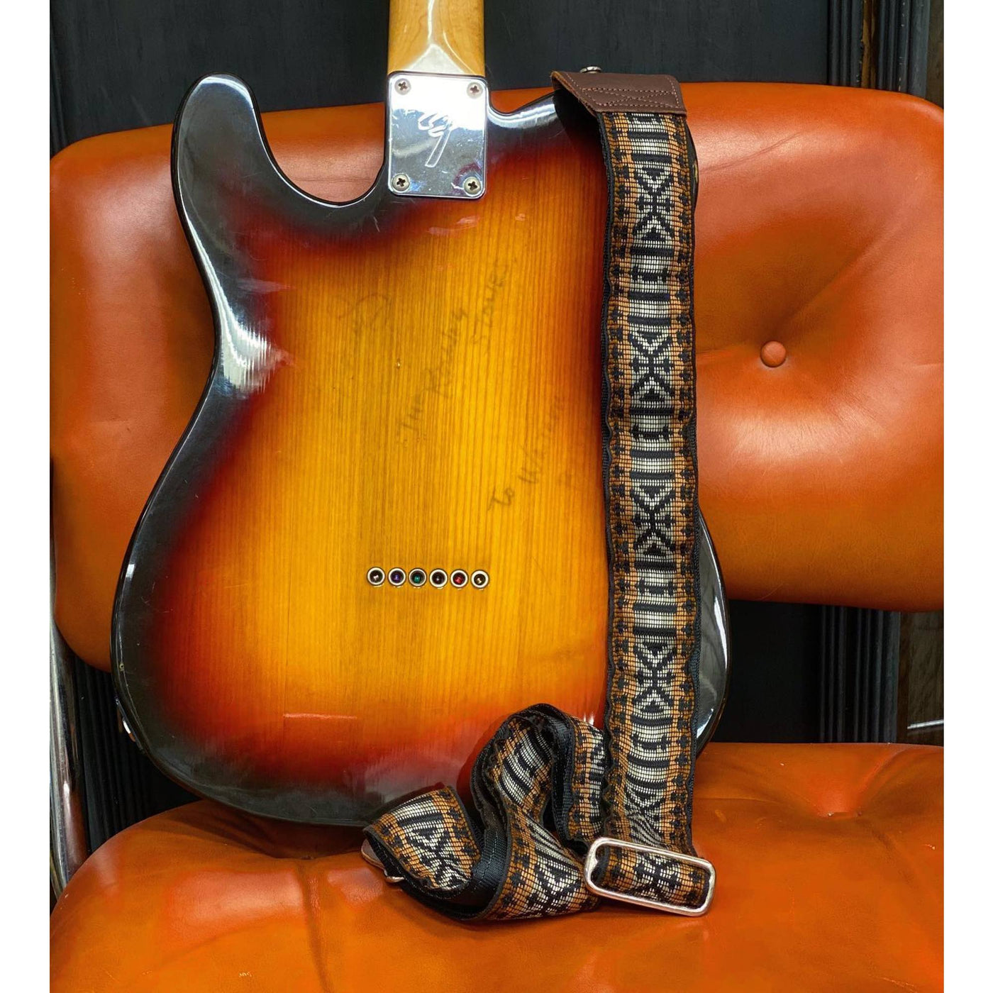 Souldier GS0886BK02WB - Handmade Seatbelt Guitar Strap for Bass, Electric or Acoustic Guitar, 2 Inches Wide and Adjustable Length from 30" to 63"  Made in the USA, Zapata
